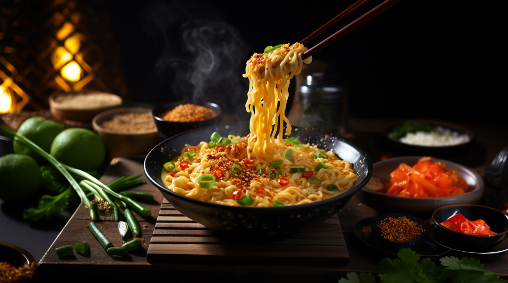 Keto Cheesy Spicy Ramen Noodles